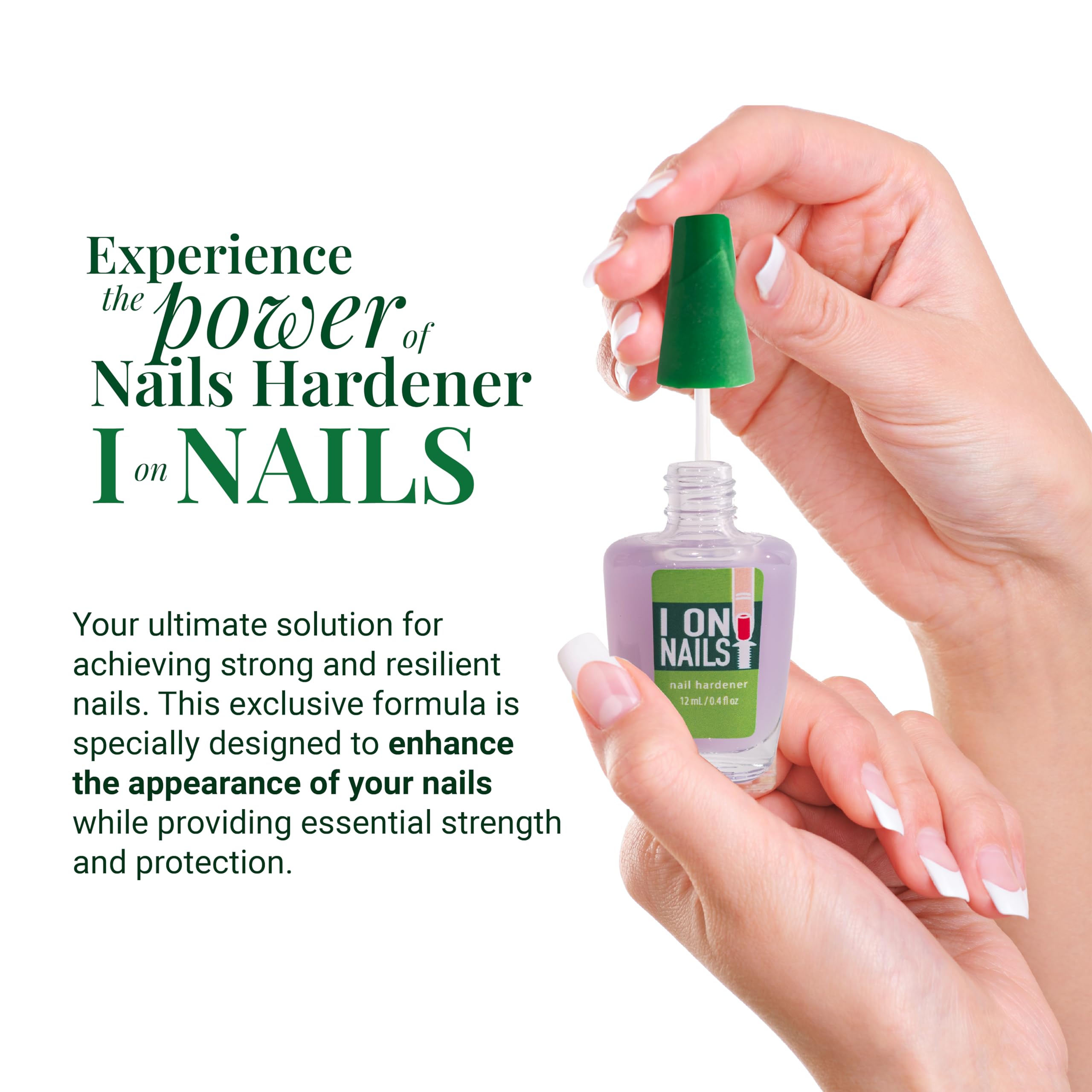Amen Beauty I On Nails aplicación-pincel para control preciso y capa protectora.