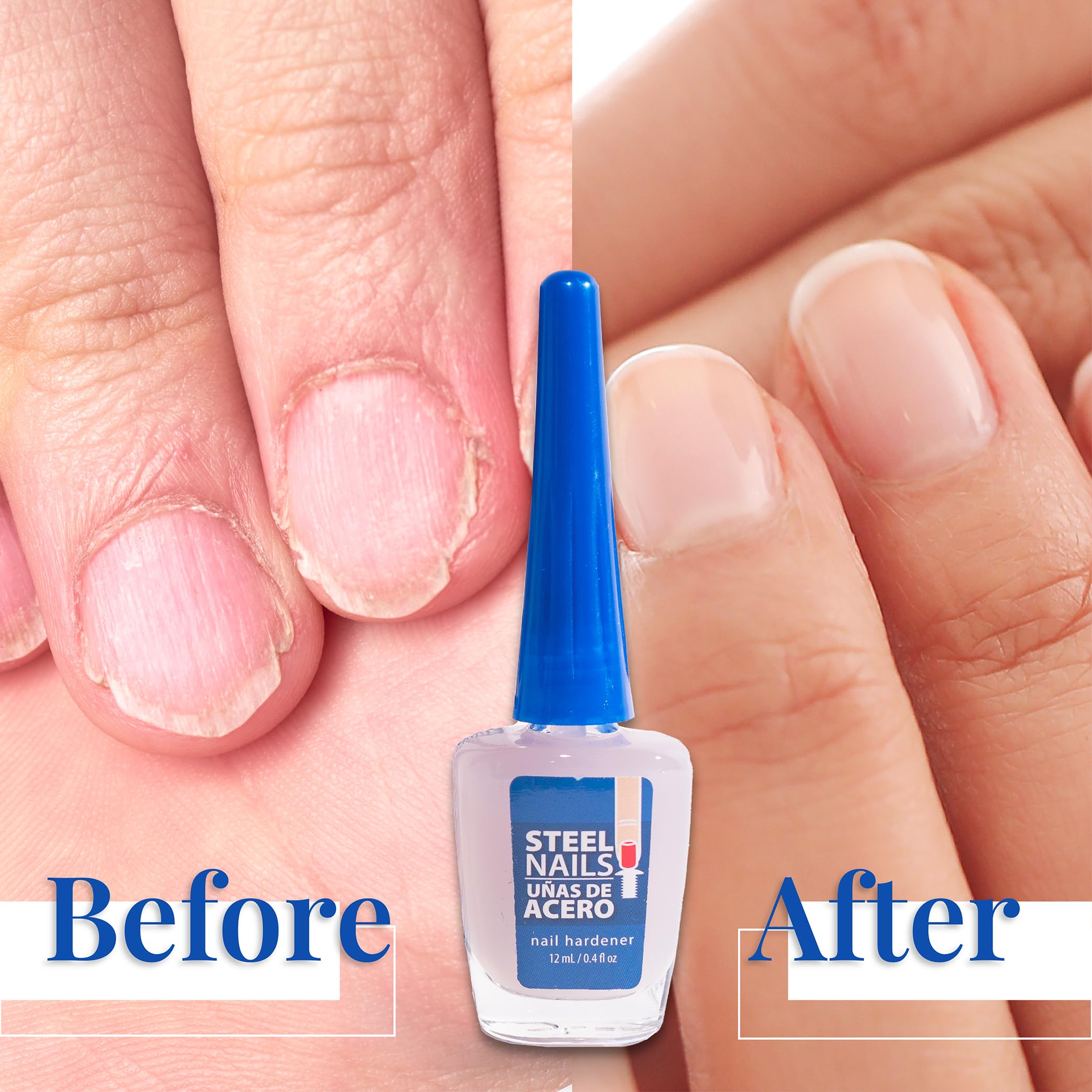 Amen Beauty Steel Nails, aplicación con pincel para capa uniforme.