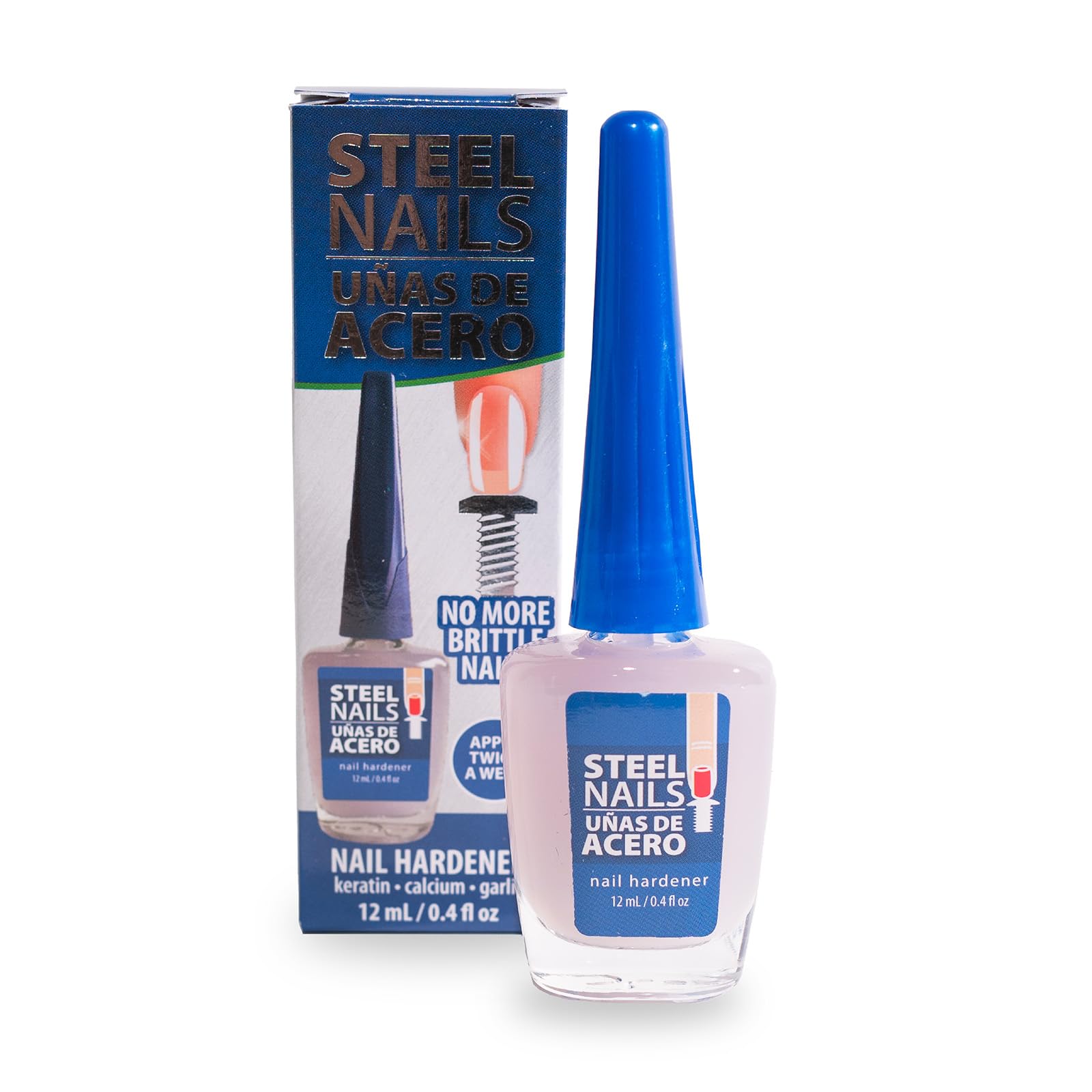 Amen Beauty Steel Nails, presentación del producto en estuche elegante para uñas sanas.