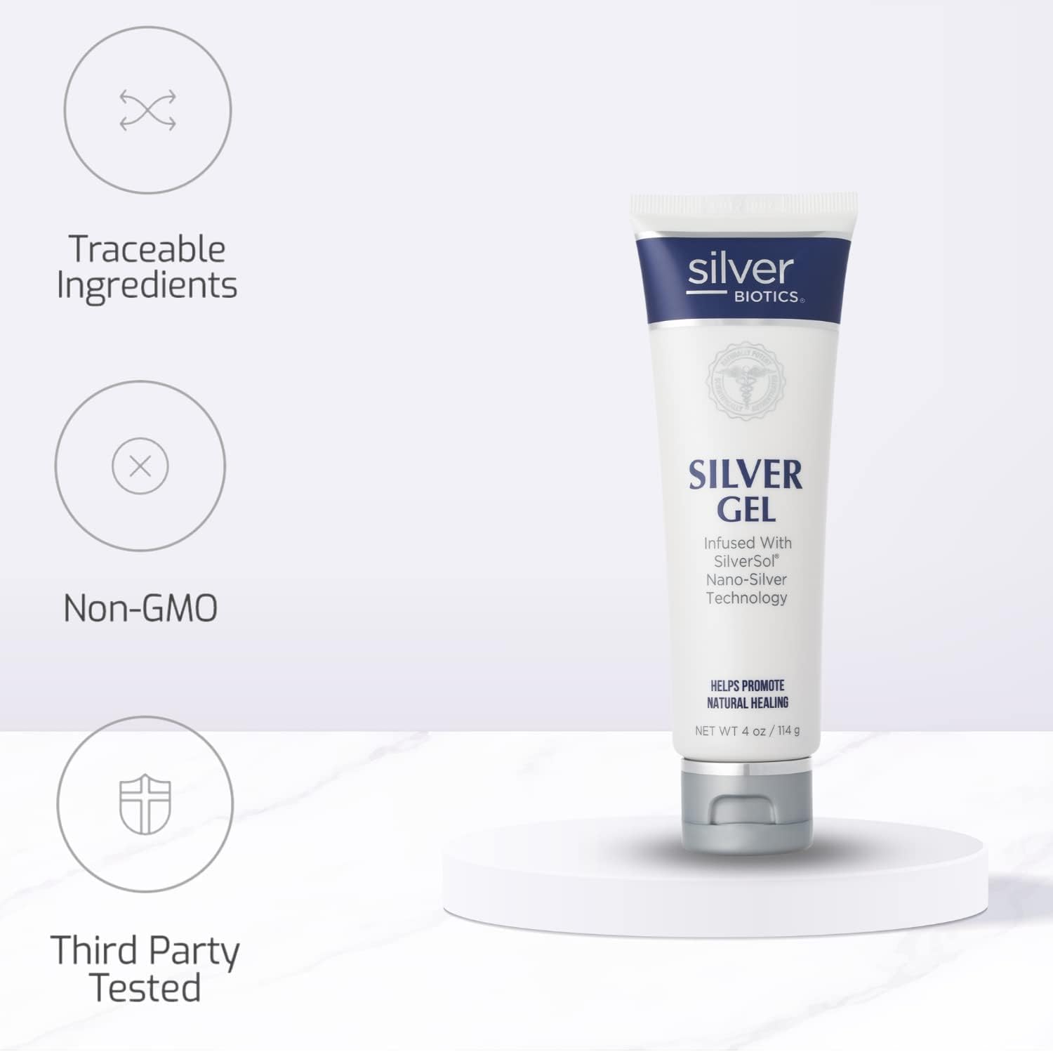 Gel para piel afectada con Silver Biotics de American Biotech Labs