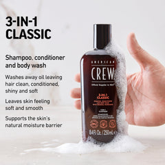American Crew 3-en-1 aplicación en cabello facilita desenredar y aportar brillo