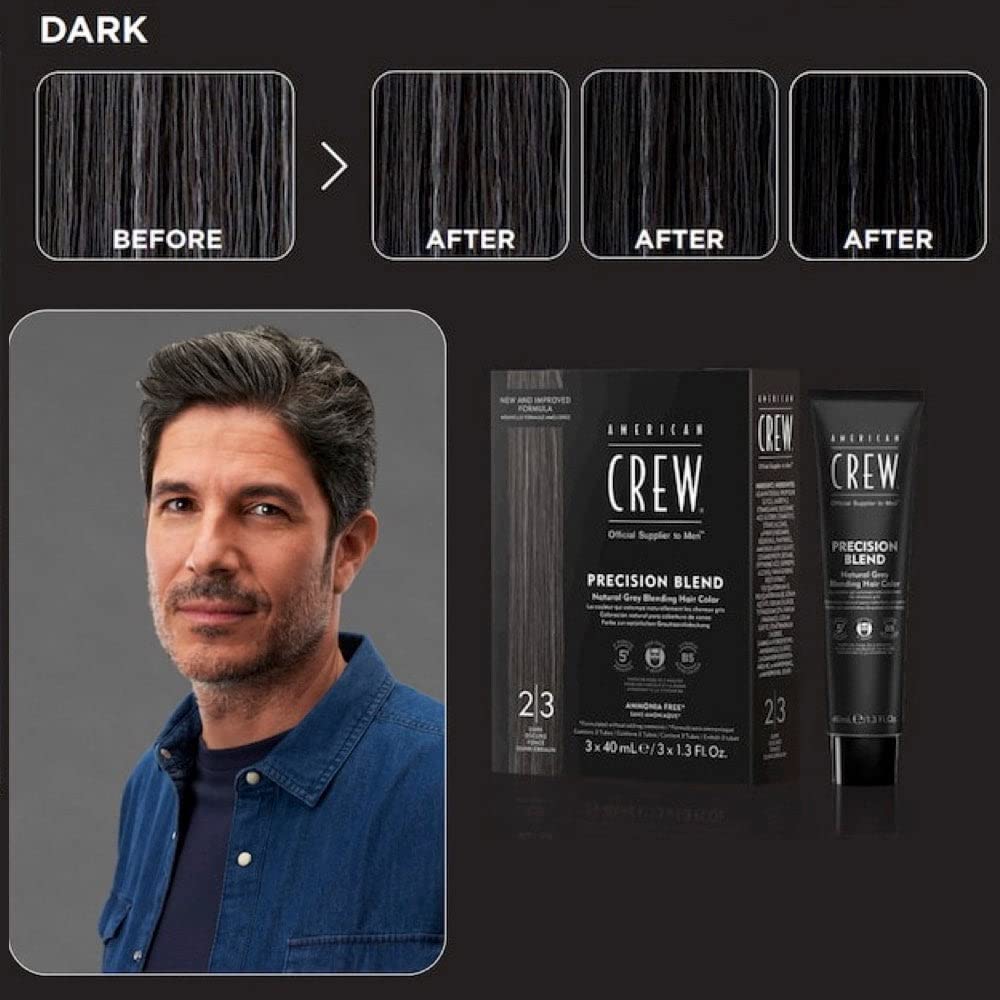 Aplicación rápida en cinco minutos para cubrir canas con resultado natural de American Crew