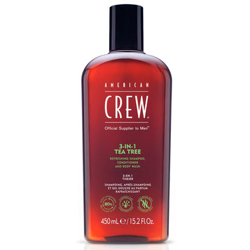 AMERICAN CREW champú de árbol de té en botella con aroma refrescante para uso diario