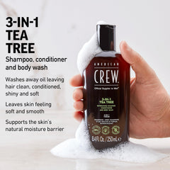 AMERICAN CREW piel suave y fresca gracias al aroma a árbol de té