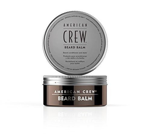 American Crew Beard Balm tamaño compacto para cuidado en viaje y movilidad.