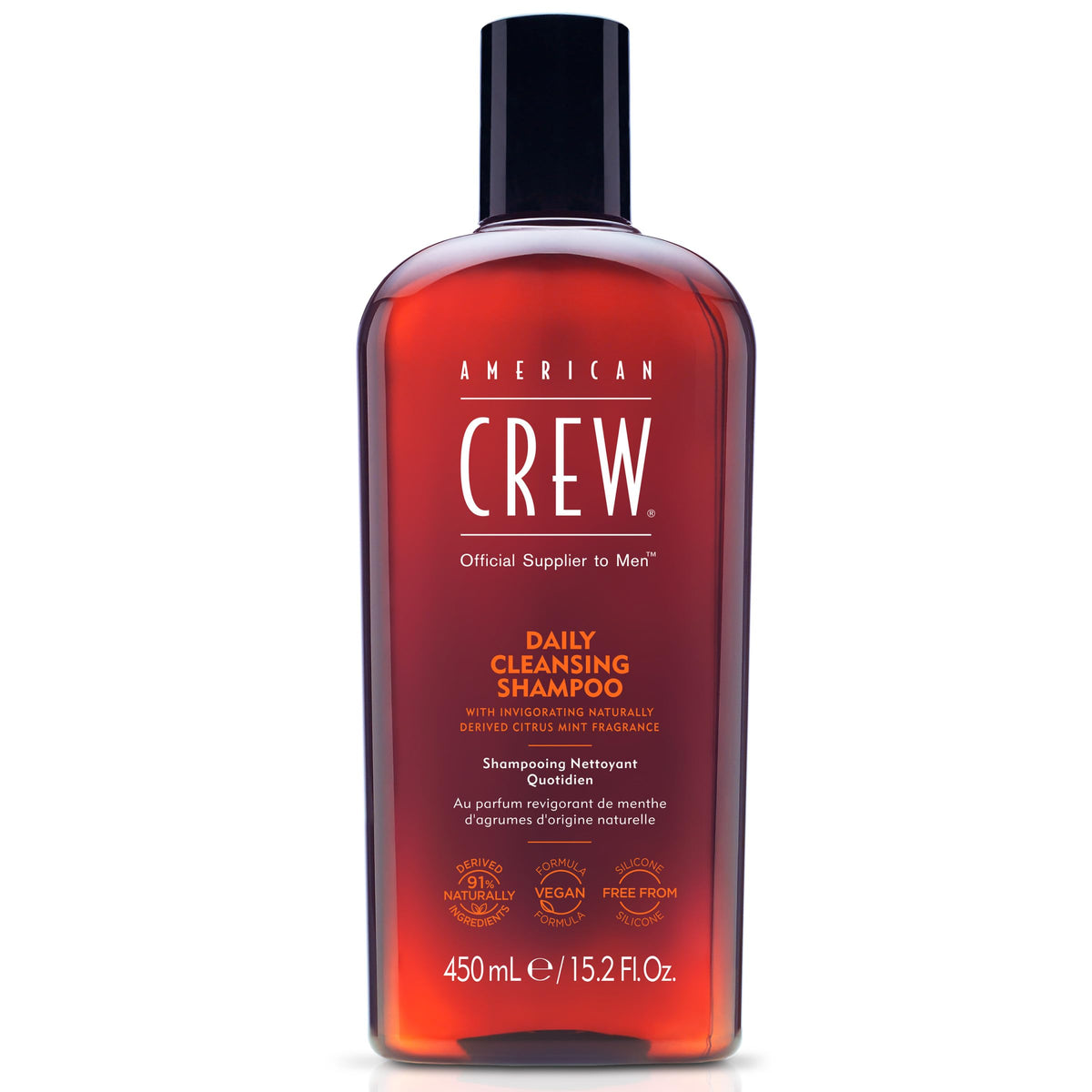 American Crew champú para hombres limpieza diaria deja cabello limpio y aroma fresco