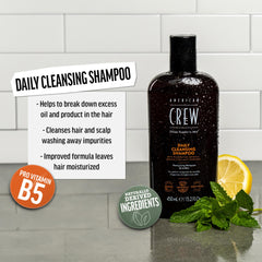 American Crew champú hombres sin siliconas cuida cabello y cuero cabelludo sin residuos