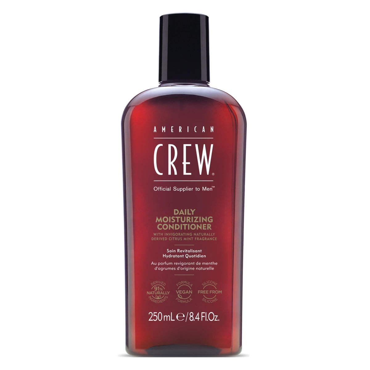 American Crew Acondicionador para hombres, bote, aporta hidratación suave para peinado diario.