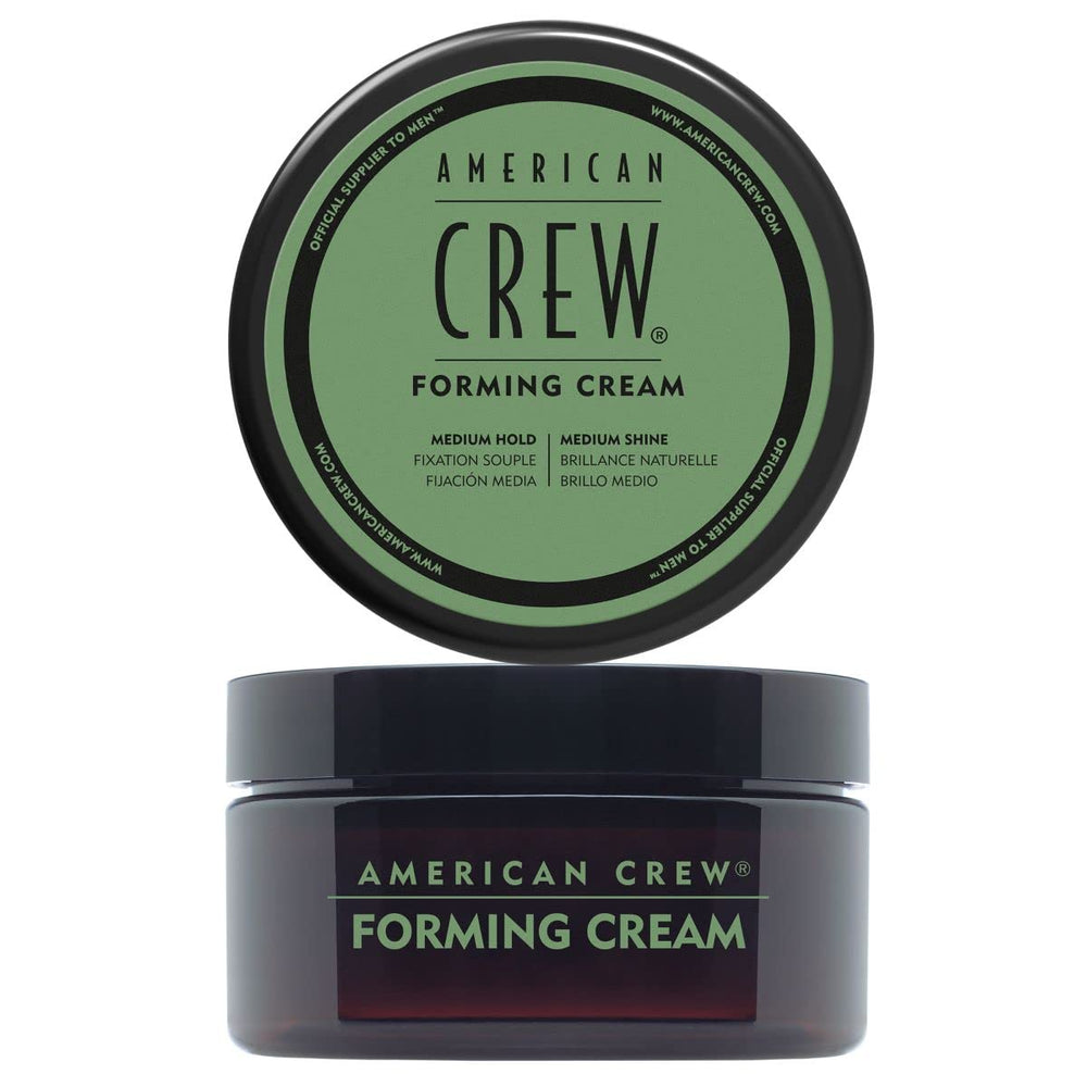 AMERICAN CREW crema modeladora para cabello, envase de tres onzas, práctico para viaje.