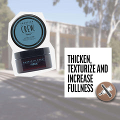 Aplicación en el cabello corto con American Crew Fiber para más textura
