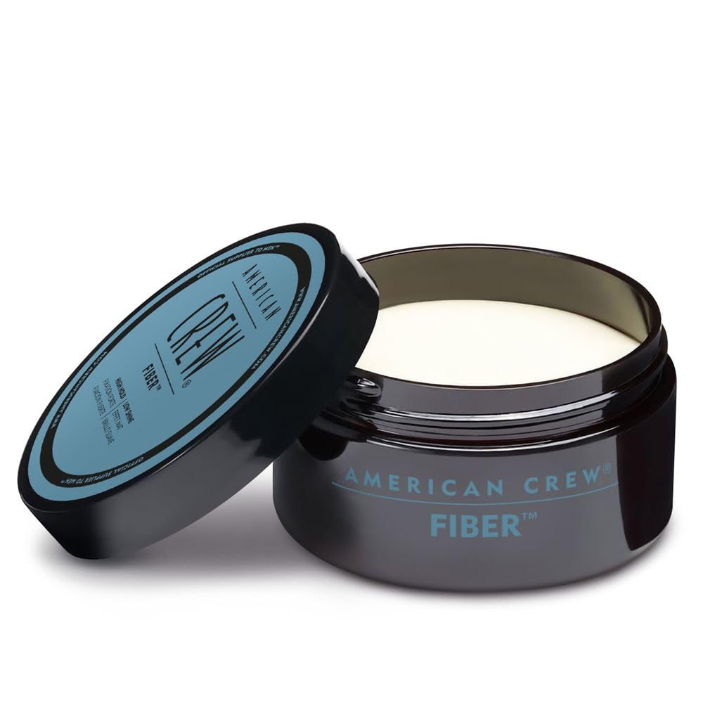 American Crew Hair Fiber, aplicación en cabello húmedo, crea textura duradera con fijación alta.