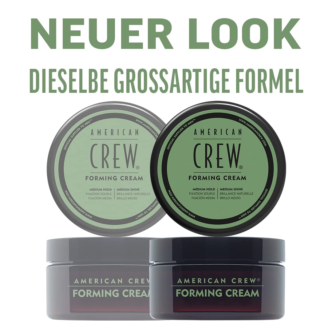 AMERICAN CREW fijación media, crema modeladora para peinados flexibles.