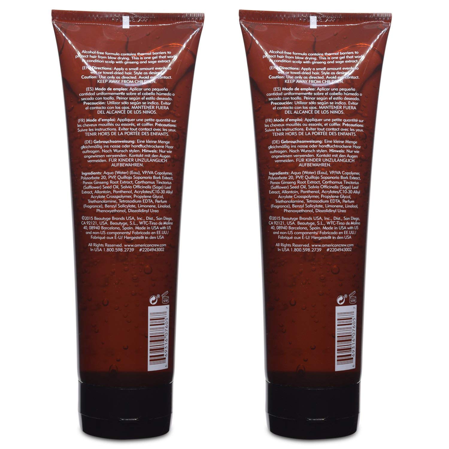 AMERICAN CREW gel-coiffant-leger-250ml, utilisation simple sur cheveux propres et humides.