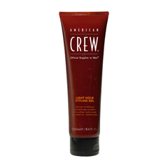 American Crew Gel de Pelo brillo bajo con acabado natural en pelo.