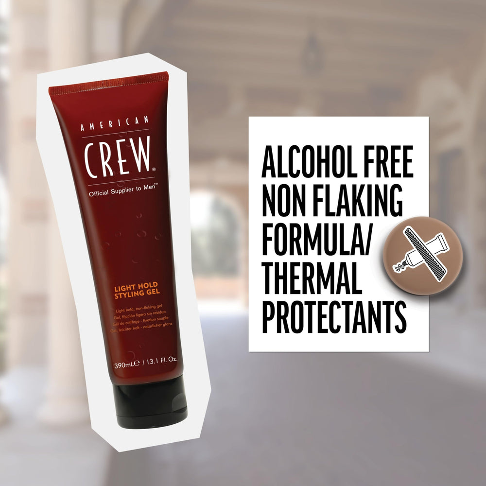 Gel de Pelo American Crew aporta hidratación suave para cabello deshidratado.
