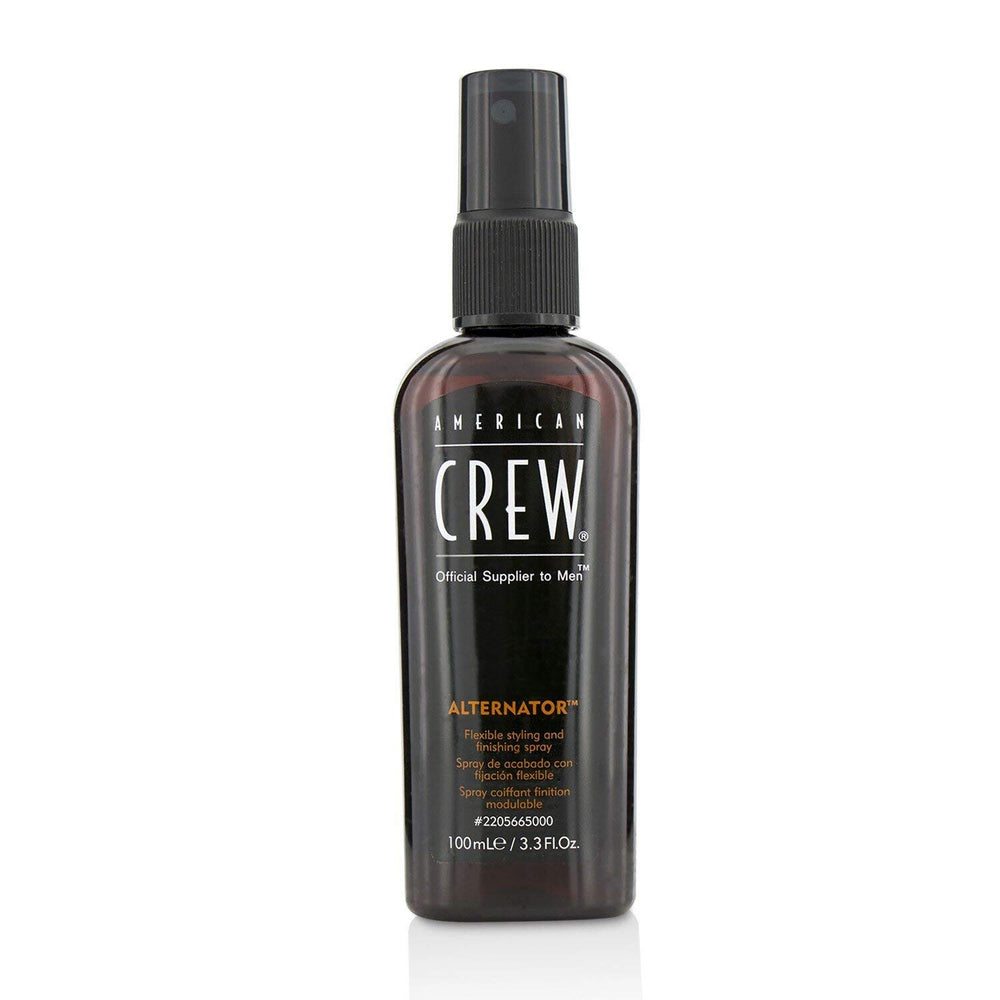 American Crew, aplicación en cabello seco, fijación flexible para retoques rápidos.