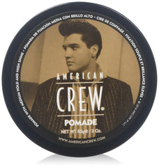American Crew Pomada 3oz en paquete de 3 botellas con acabado brillante y control.