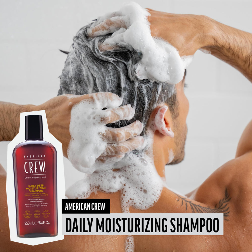 American Crew Shampoo: aperçu de la texture hydratante et du parfum rafraîchissant