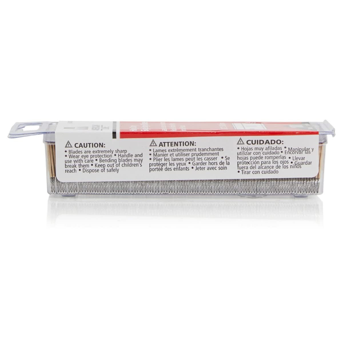 American Line, hojas de borde único compatibles con herramientas estándar para cortes precisos.