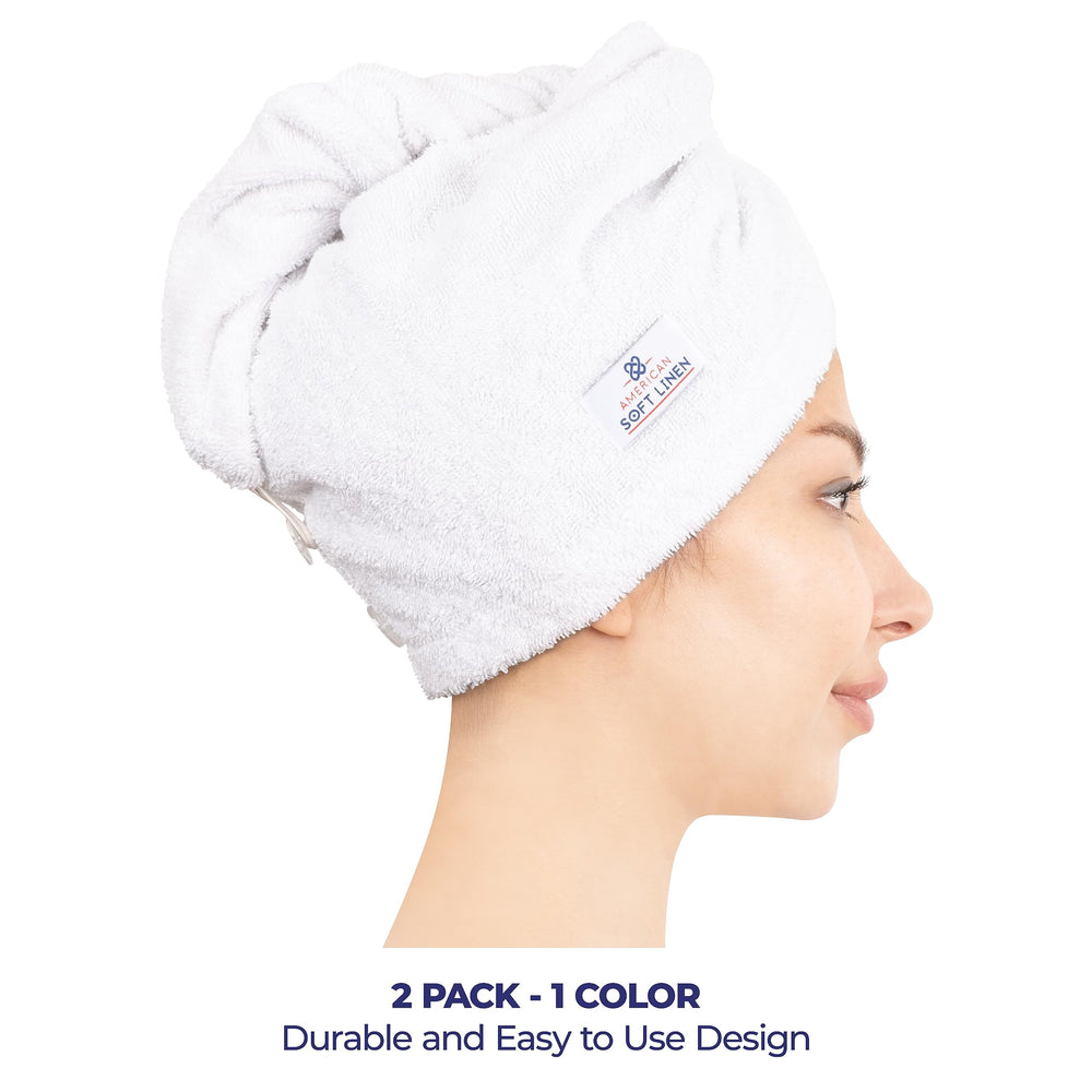 American Soft Linen toalla para cabello absorbente, uso diario