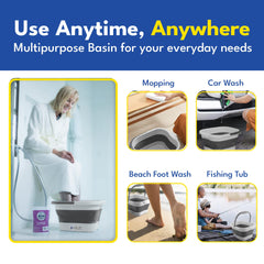 American Wellness Authority banera pies de gran capacidad para pedicure