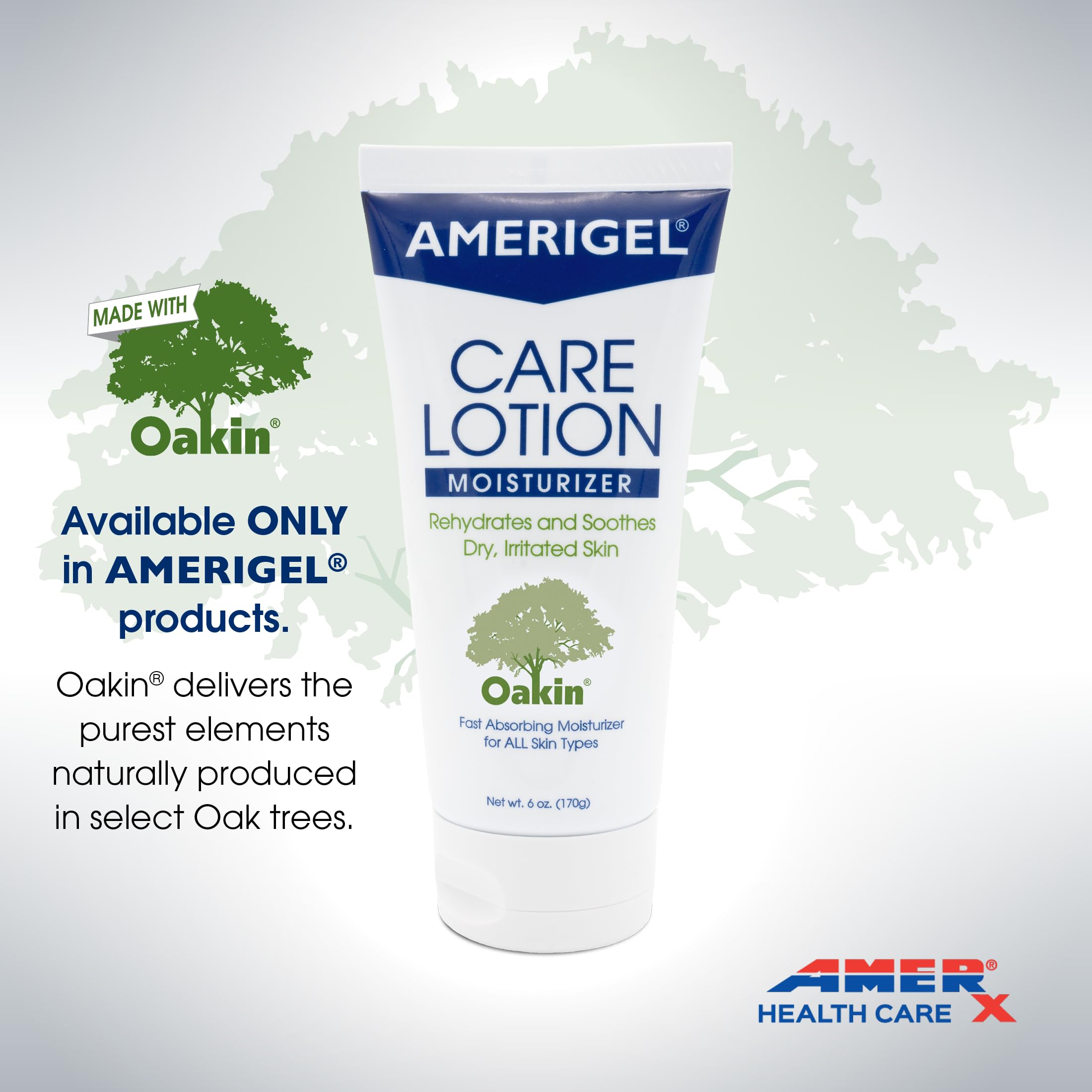 AMERIGEL Care Lotion se absorbe rápido sin sensación grasa.