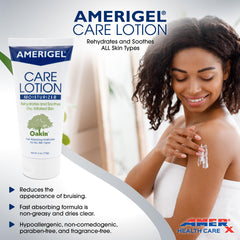 Textura suave de AMERIGEL Care Lotion, absorción rápida.