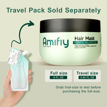 Uso diario de Amifiy Keratin Mask ayuda a mantener elasticidad y suavidad.
