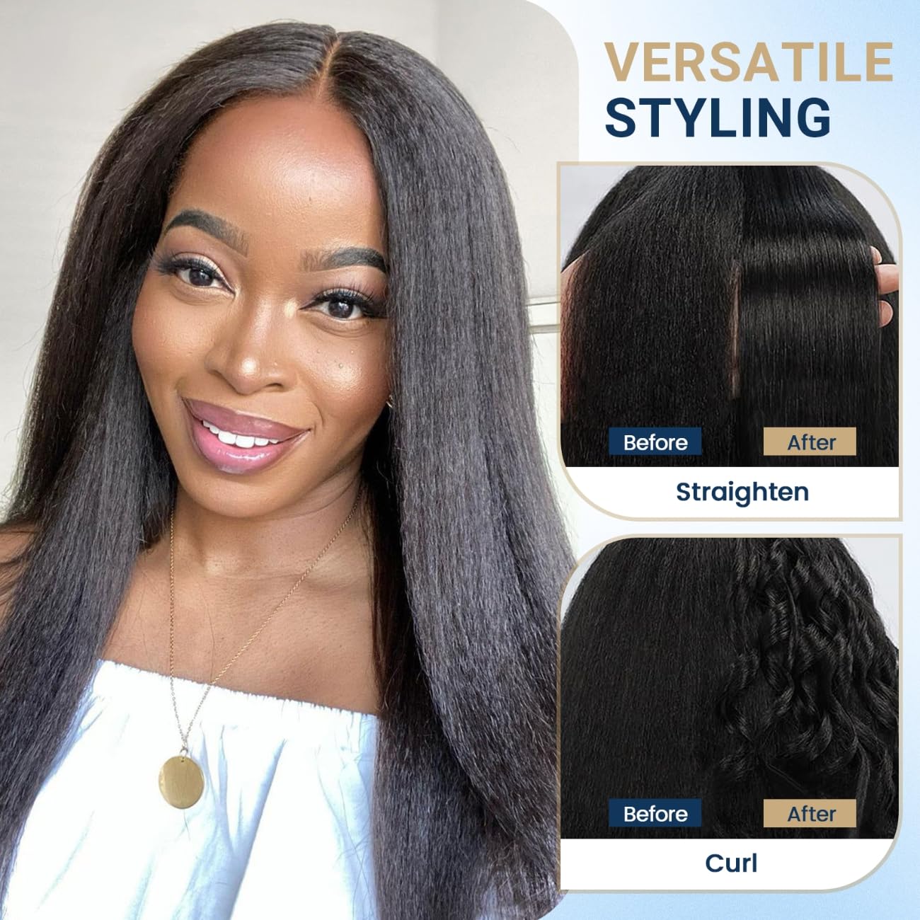 Aminow frontal con encaje resistente y fácil de cuidar