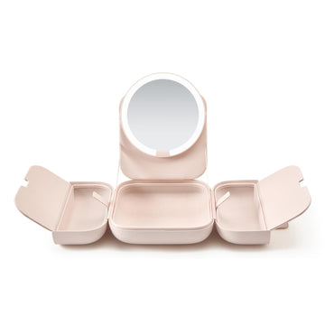 AMIRO M2 Cude, bolsa-maquillaje con luz LED, ideal para retoques mientras viajas.