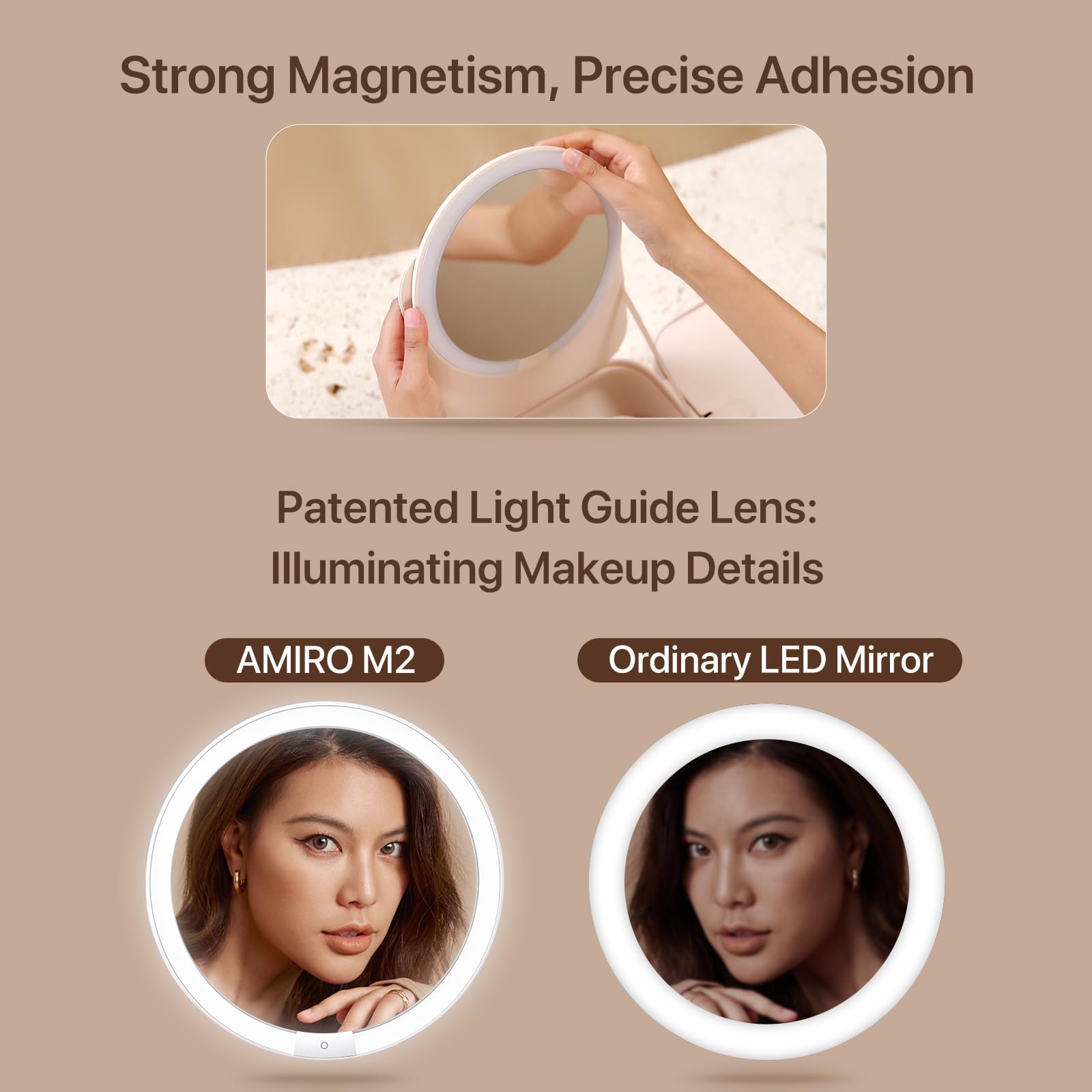 AMIRO M2 Cude, organizador de maquillaje para viaje, mantiene productos en orden.