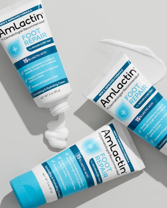 AmLactin crema de pies, absorción rápida sin grasa