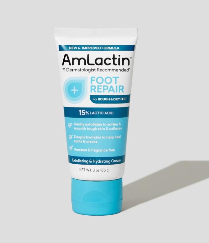 AmLactin crema de pies, fórmula ULTRAPLEX sin fragancia