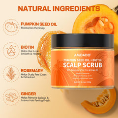 amoado exfoliante, aplicación en mano, aporta suavidad y aroma fresco para el cuero cabelludo.