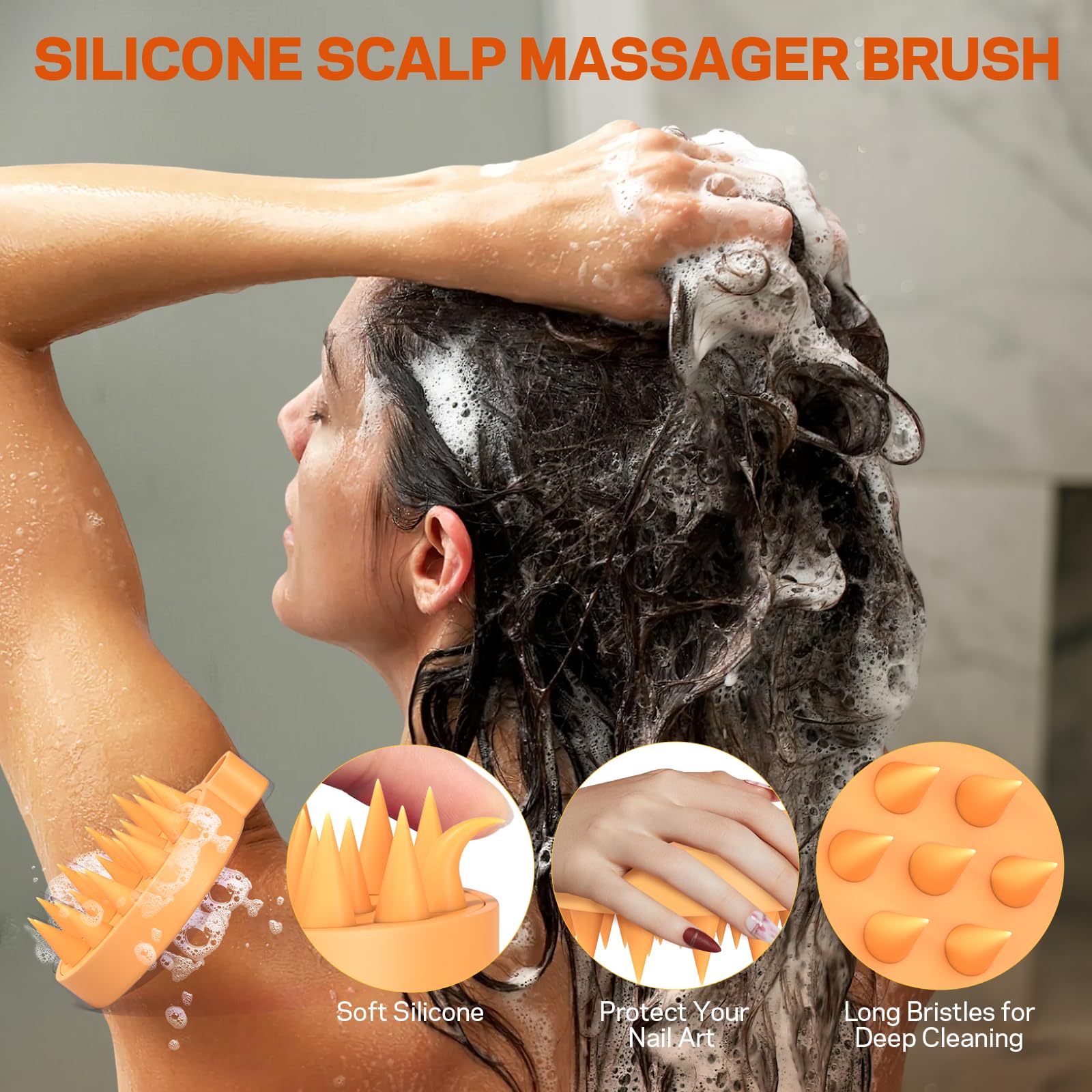 amoado exfoliante fortalece raíces mediante biotina y semilla de calabaza, cabello más resistente.