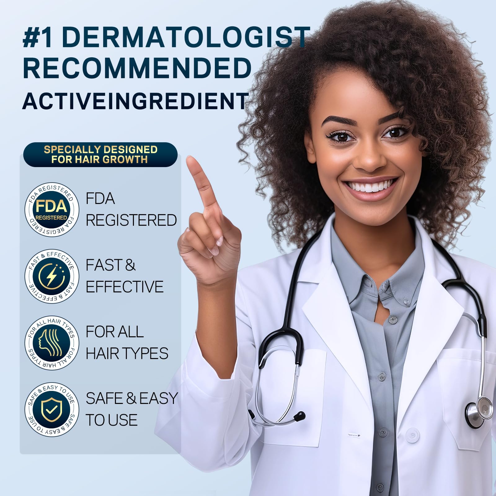 AMOADO Minoxidil Serum gotero para aplicación precisa en cuero cabelludo