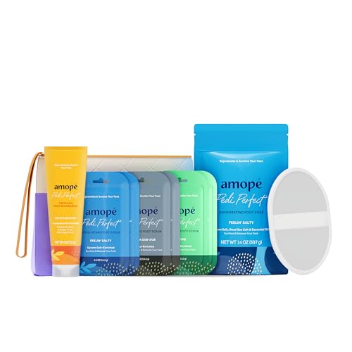 Amopé exfoliante árbol de té para pies, sensación fresca.