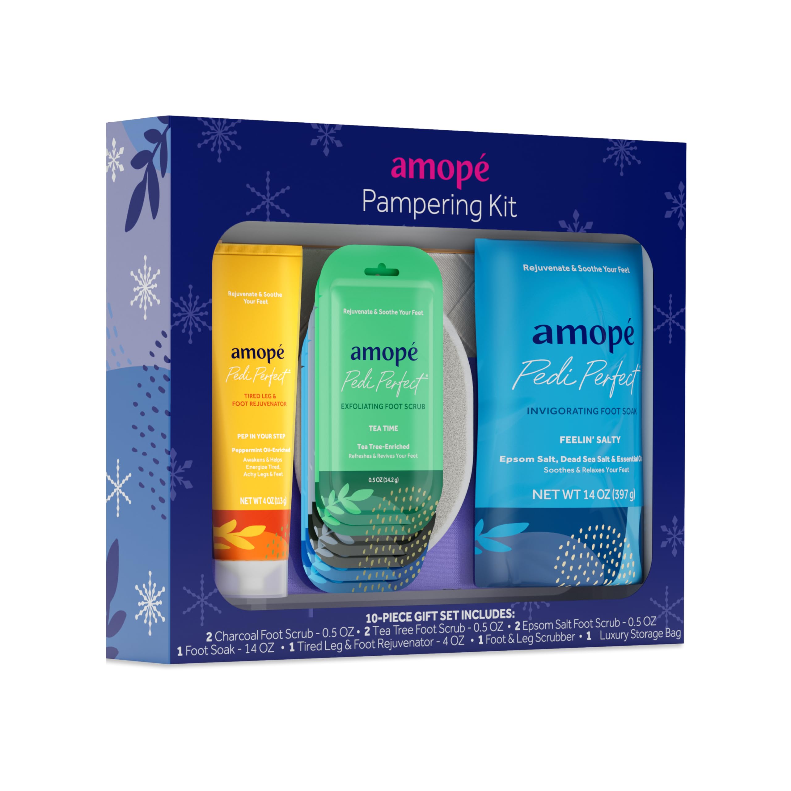 Amopé exfoliante carbón para pies, piel suave y lisa.