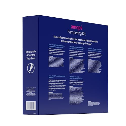 Amopé exfoliante sales de Epsom para pies, alivio suave.