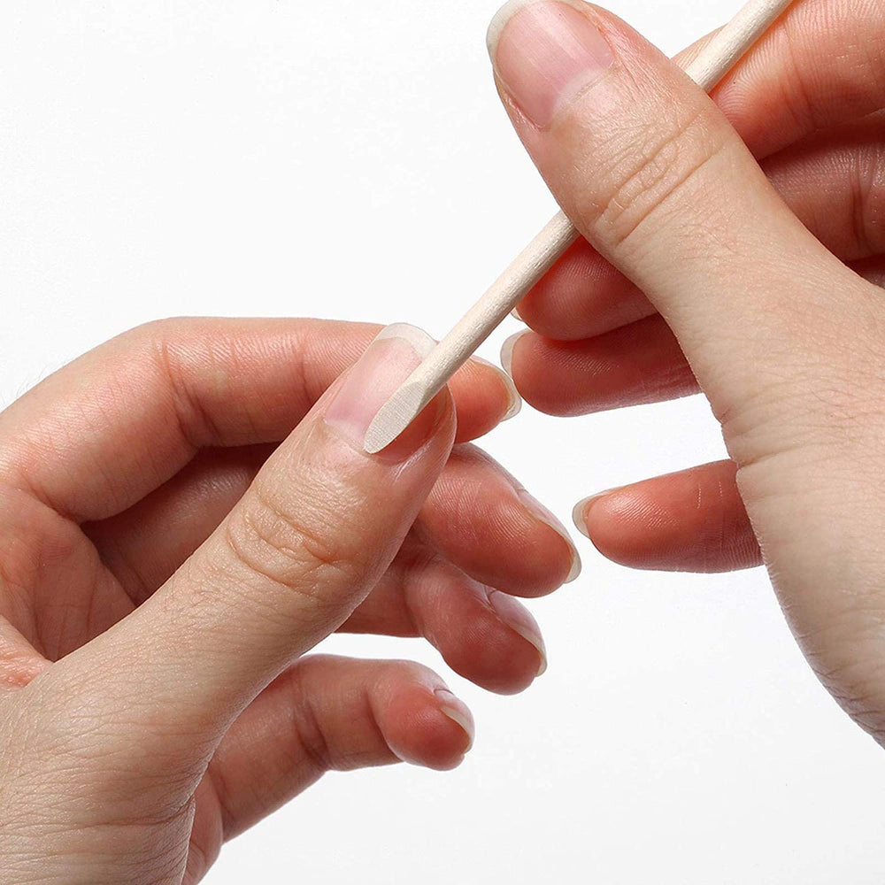 AMOSTBY palitos cutícula naranja para uñas, herramienta ligera para mantenimiento rápido.