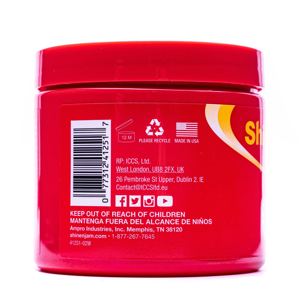 AmPro Magic Fingers Shine ń Jam 160z – envase práctico para llevar y usar en cualquier peinado.