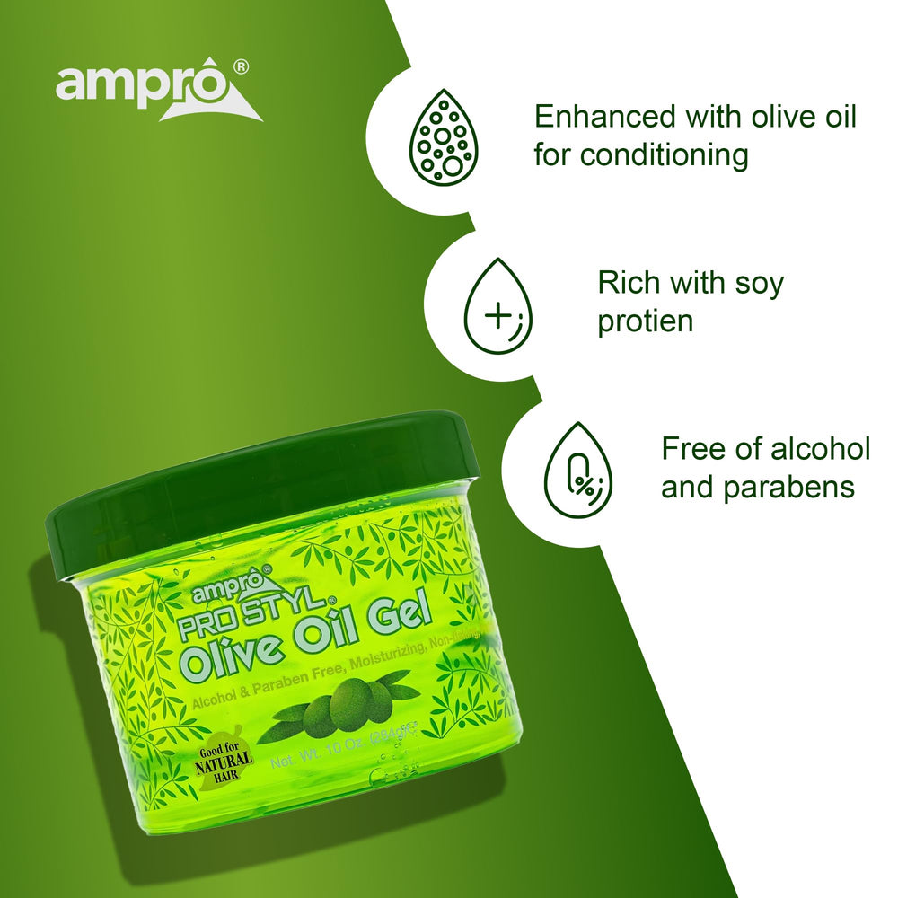 AmPro Pro Styl Gel textura suave que facilita peinados duraderos