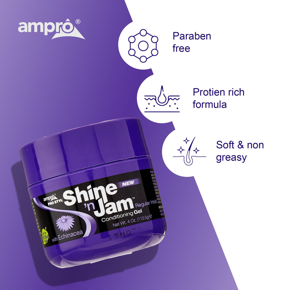 AmPro Shine-n-Jam, aplicación diaria para acabado pulido en cualquier look.
