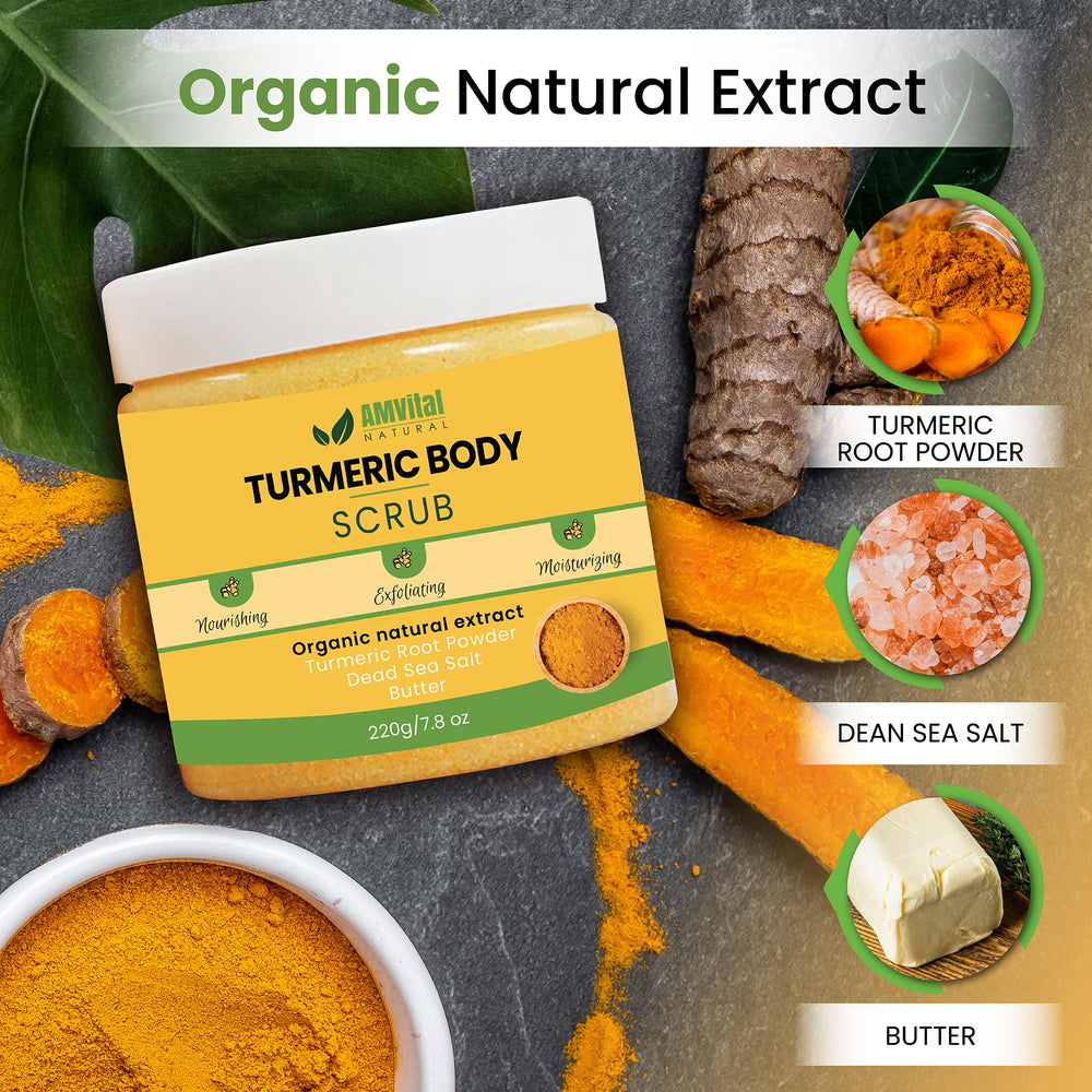 AMVital Curcuma exfoliante para manos, piel suave y renovada
