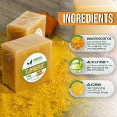 AMVital jabon curcuma espuma cremosa para limpieza diaria.