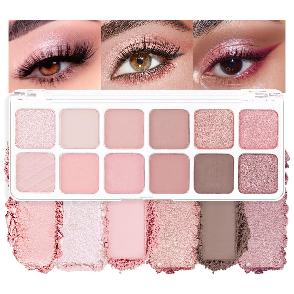 AMY'S DIARY paleta 12 colores: sombras versátiles para día y noche.