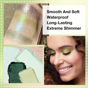 AMY'S DIARY sombra verde para acentos camuflados y un estilo llamativo.