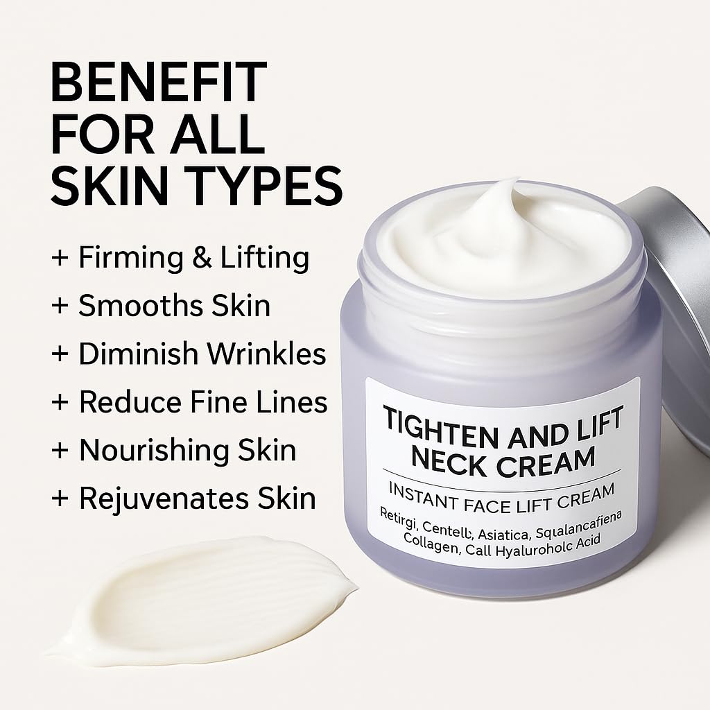 AMZEYE crema cuello aplicación mano: masaje suave para absorción.