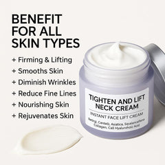 AMZEYE crema cuello aplicación mano: masaje suave para absorción.