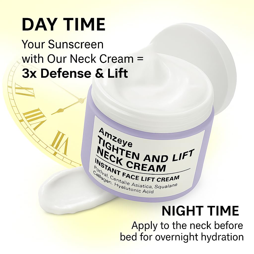 AMZEYE crema cuello hidratación natural: humectación profunda.